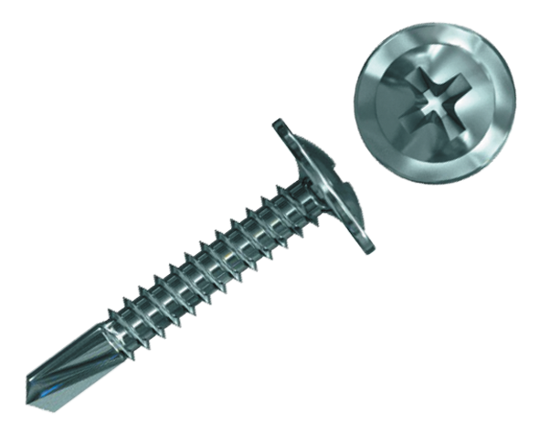 Саморез с прессшайбой (цинк)