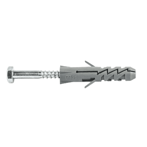 Шуруп с шестигранной головкой D6х80 с дюбелем