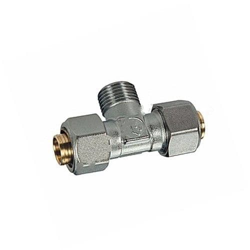 Тройник латунный R568AM Дн 16х1/2" НР обжим Giacomini Италия