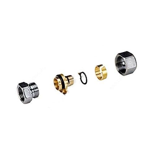 Муфта латунная хром R187F Дн 18х2,0х1/2" ВР Giacomini Италия