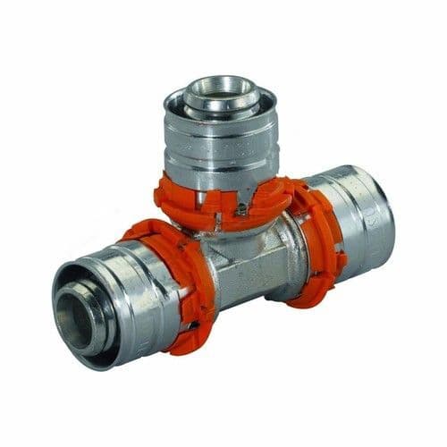 Тройник латунный MLC Дн 40 пресс Uponor Финляндия